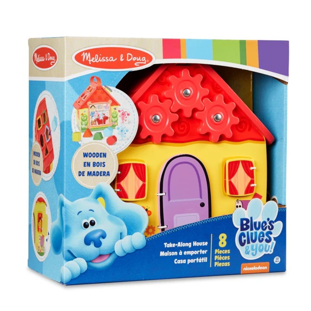 Melissa & Doug Blue's Clues & You! Wooden Take-Along House